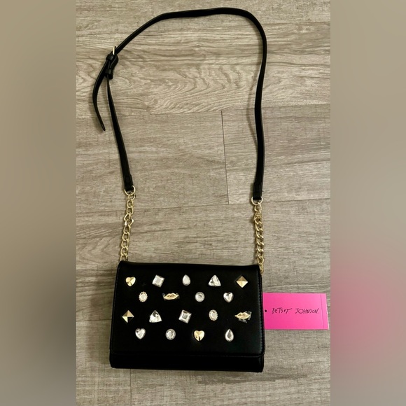 NWT Y2K Betsy Johnson Stud Gem Crossbody Bag - Picture 3 of 9